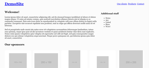 CSS grid layout
