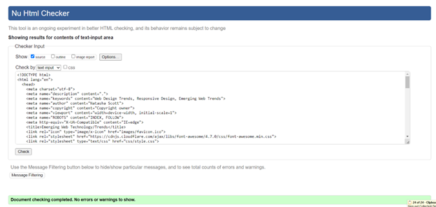 HTML Validator