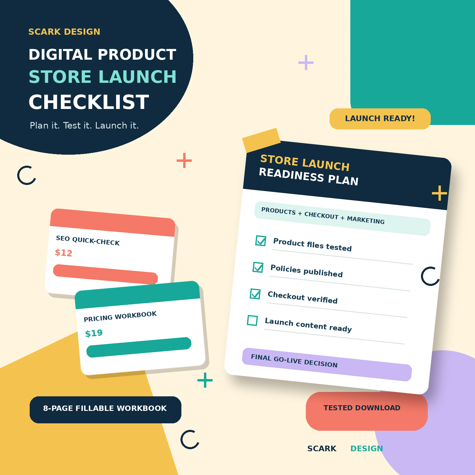Digital Product Store Launch Checklist product cover