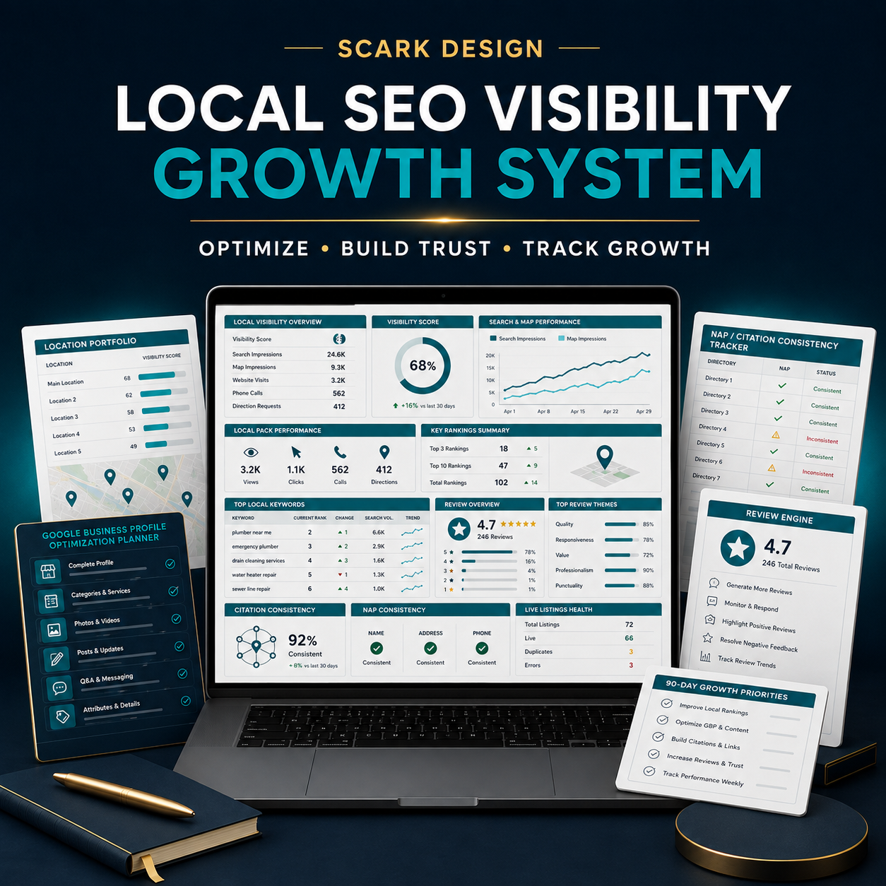 Local SEO Visibility Growth System product cover